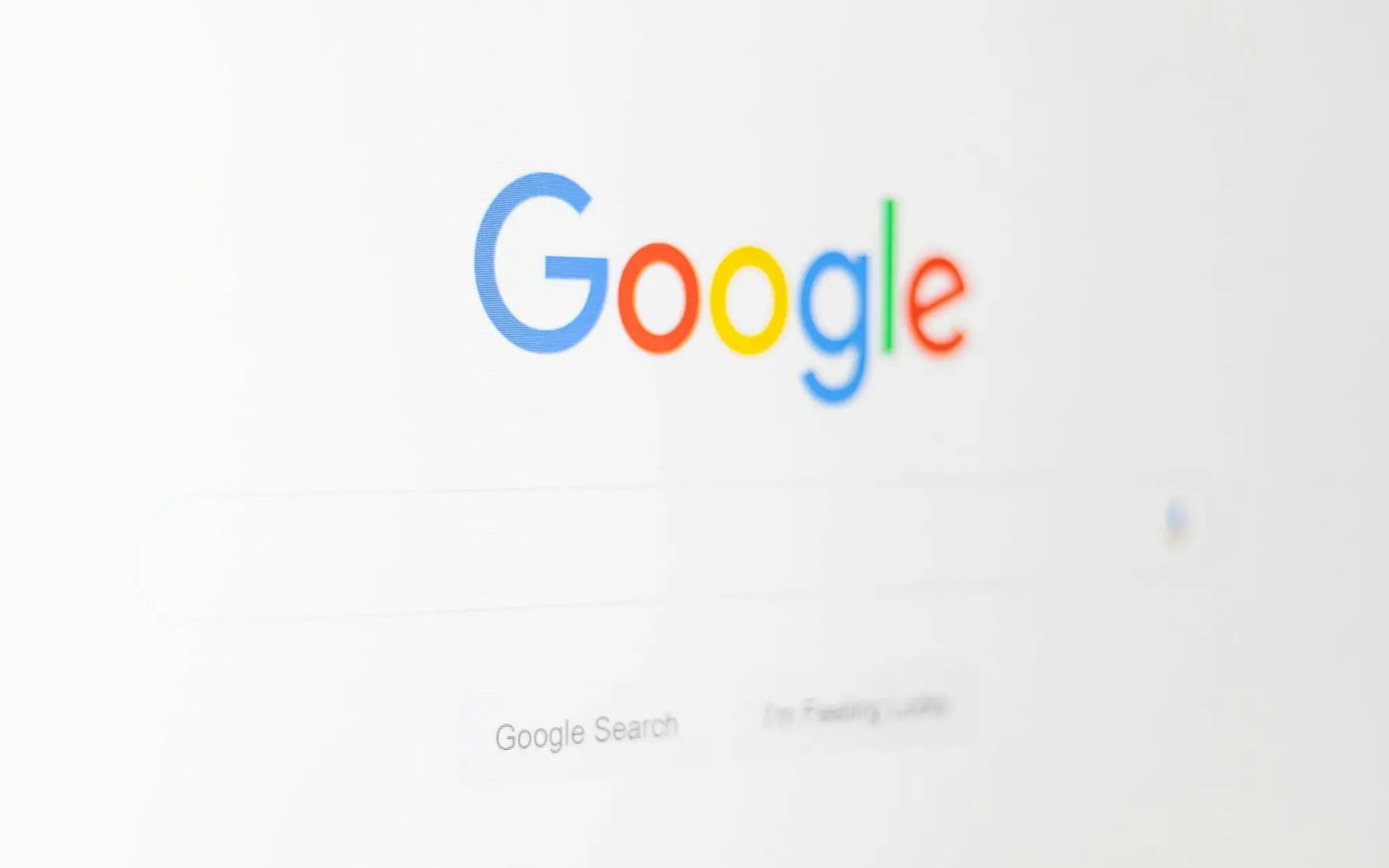 Logo do Google na tela